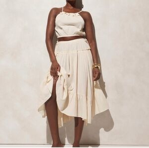 J CREW Halter Top And Skirt In Airy Gauze , Sz M